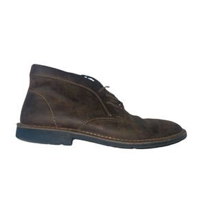 Rockport Oiled Leather Chukka Dress Shoe Classic Dark Brown Casual Formal Groom